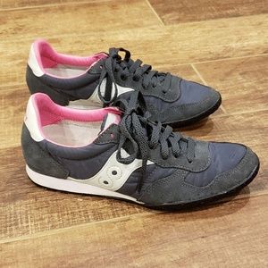 Saucony Jazz Low Pro, Grey/Pink, Women's 8, EUC